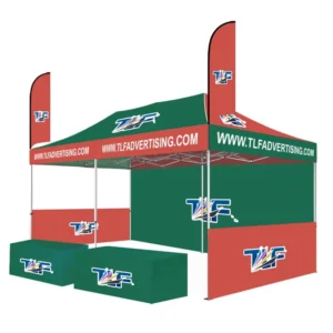 Custom Easy-Fold Advertising Tent for Racing Sports Events Trade Shows and Outdoor Branding