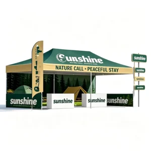 Custom Exhibition Tent Portable Tent 10×10 10×20 FT Pop up Trade Show Canopy With Sidewalls Heavy Duty Outdoor Event