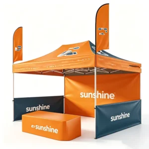 Custom Exhibition Tent for Events Pop Up Canopy With Sidewalls Portable Trade Show Booth 10×10 10×20 FT Heavy Duty