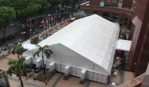 Custom Foldable Waterproof PVC Triple Layer Eco Friendly Breathable Portable All Seasons Outdoor Event Tents Weddings