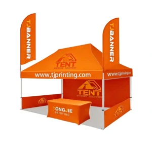 Custom Folding 10×10 and 10×20 Waterproof Windproof Pop-Up Canopy Tent for Trade Shows