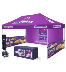 Custom Folding Printed Portable Canopy Tent, Heavy Duty Outdoor 10×10 Aluminum Frame, Trade Show, 300D/420D/600D Fabric