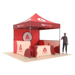 Custom Folding Waterproof UV-Resistant Tent with Aluminum Frame, 10 x 10, 10 x 15, or 10 x 20 ft