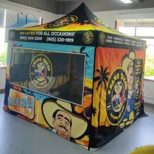 Custom Food Vendor Tent with Table Top Heavy Duty Pop up Marquee Tent for Market Stall