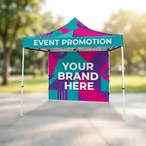Custom Full-Color Logo Printed 10x10ft, 10x20ft Commercial Trade Show Canopy Tent