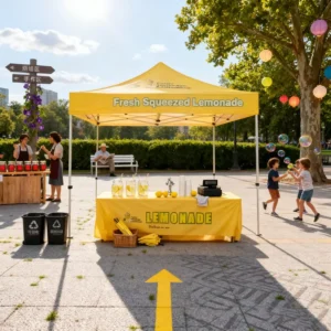 Custom Full-Color Printed Pop-Up Canopy Tent Outdoor Event Shelter