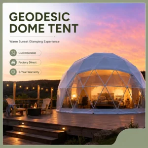 Custom Geodesic Dome Tent Glamping Resort Hotel Starry Sky Room Outdoor Camping House Manufacturer