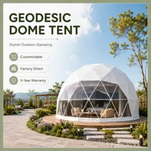 Custom Geodesic Dome Tent for Glamping Resorts Hotels Starry Sky Rooms Homestays and Outdoor Camping Supplier