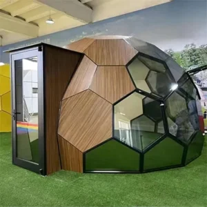 Custom Geometric Sphere Glass Dome Villa Outdoor Camp Leisure Viewing Modular Dome Tent for Trade Show