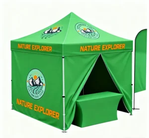 Custom Graphics Professional 10x10ft Durable Sturdy Canopy Tents Weatherproof Foldable Gazebo for Corporate Exhibition Fairs
