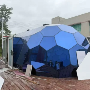 Custom Gust Resistant Well Balanced Tent Stable Structure Glass Dome Tent for Trade Show Party Outdoor Event