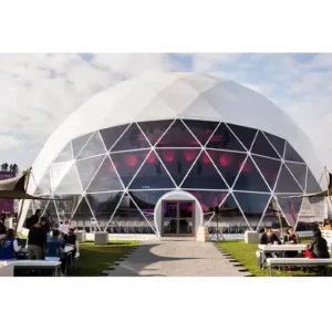 Custom Heavy Duty Commercial Round Circle Tent Outdoor Prefabricated Domes Wedding Reception Dome Tent for Events 1000 People