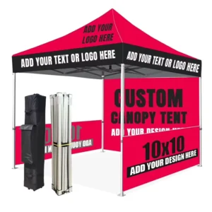 Custom Heavy Duty Tent Outdoor10x10 with Logo Personalized Pop up Canopy Water Proof Customized Configuration