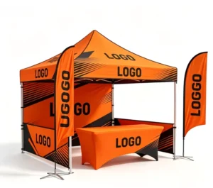 Custom Heavy Duty Windproof Aluminum Frame Oxford Waterproof Eco-Friendly Instant Portable Indoor Foldable All Seasons