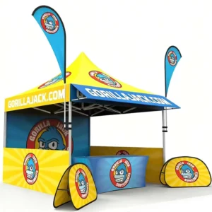 Custom Indoor/Outdoor Exhibition Canopy Tent with Pop up Stretch Design Waterproof for Trade Show Advertising