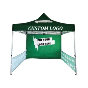 Custom Indoor Pop-Up Changing and Advertising Tent