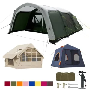 Custom Inflatable Camping Tent Waterproof Windproof Outdoor Air Tent for Family Camping Glamping Hiking Travel