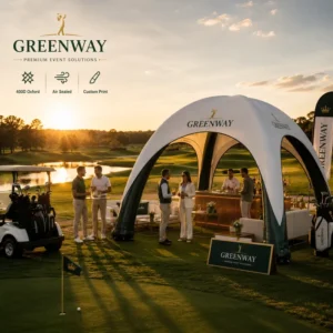 Custom Inflatable Event Tent for Golf & Country Club Airtight Spider Marquee 400D Oxford Hospitality Tent