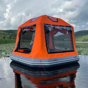 Custom Inflatable PVC Floating Water Tent Platform for Beach and Fishing