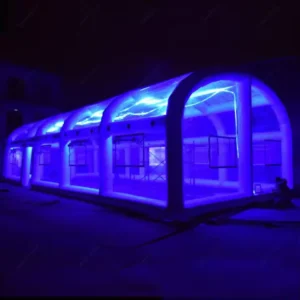 Custom LED Lights Tent Large Portable House Inflatable Tent for Party Wedding Exhibition Clear Inflated Outdoor Structure