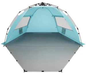 Custom Large 4 Person Beach Tent Sun Shelter Portable Sun Shade Instant Tent for Beach Fishing Hiking Waterproof Camping Tent