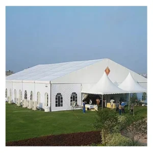 Custom Large Outdoor Aluminum Profile Wedding Tent 10×20 All Seasons Double Layer Accommodates 300/500/1000