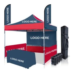 Custom Logo 10 x 10 Aluminum Alloy Advertising Canopy Tent, 3 x 3 Marquee, for Outdoor Events and Trade Shows
