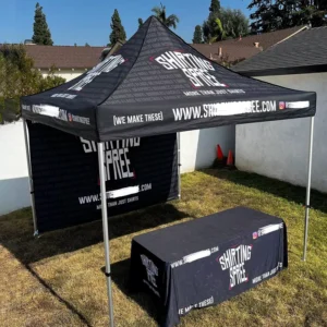 Custom Logo 10×10 Aluminum Alloy Advertising Tent for Outdoor Events Trade Shows Vendor Pop 3×3 Marquee Canopy Tent