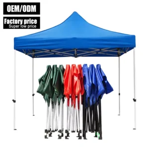 Custom Logo 10×10 Heavy Duty Steel Frame Pop up Canopy Tent for Advertising Trade Show and Commercial Events
