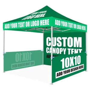 Custom Logo 10x10ft Aluminum Frame Marquee Gazebo Canopy Tent for Trade Shows, Weddings, and Outdoor Events