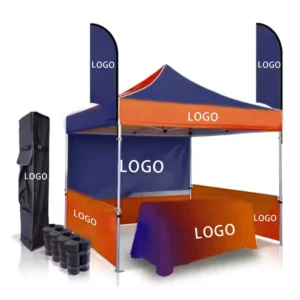 Custom Logo 10x10ft Pop-up Tent Aluminum Alloy Frame Waterproof UV Resistant Advertising Canopy Gazebo for Events