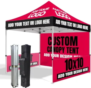 Custom Logo 3x3m Pop-up Canopy Tent Waterproof UV Resistant Folding Factory Direct for Outdoor Events and Trade Shows