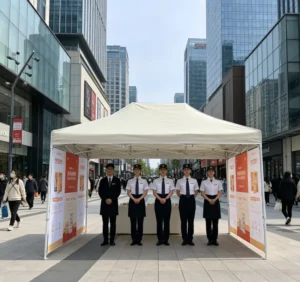 Custom Logo 3×4.5 Outdoor Folding Exhibition Event Marquee Gazebo Trade Show Tent