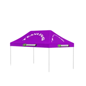 Custom Logo Advertising Tent Full Color Printing 400D Oxford Fabric PU Coating Aluminum Alloy Frame UV Resistance Windproof