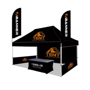 Custom Logo Advertising Tent Full Color Printing Outdoor Windproof 3×4.5m and 10x15ft Sizes