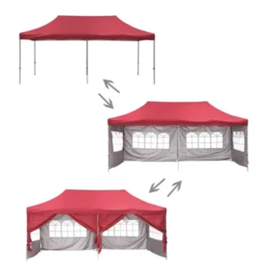 Custom Logo Aluminium Tent Waterproof Gazebo for Outdoor Camping & Activities Fireproof Folding Trade Show Tent