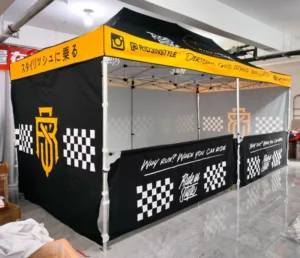 Custom Logo Aluminum Frame Folding Canopy Tent, UV Resistant, Waterproof, Portable