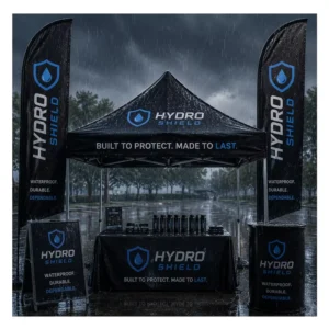 Custom Logo Canopy Tent with Feather Flag Set for Outdoor Sports Event Promotion Booth
