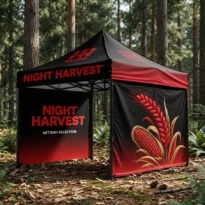 Custom Logo Double Layer Waterproof 600D Oxford UV Proof Pop up Tent for Outdoor & Exhibition Use