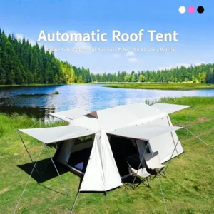 Custom Logo Family Camping Ridge Tent Outdoor Thickened Waterproof Two Room One Living Room Mesh Portable Double Layer