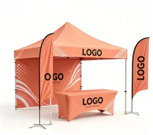 Custom Logo Hexagon Aluminum Frame Eco Friendly Foldable Waterproof Portable 2 4 Person Indoor Outdoor All Seasons