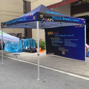 Custom Logo Indoor/Outdoor 10x10ft Portable Folding Waterproof Gazebo Tents Oxford PVC Pop up Canopy for Wedding Party Events