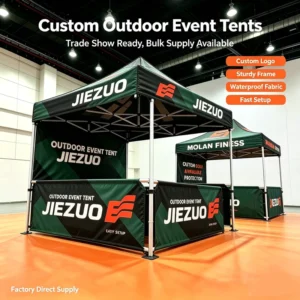 Custom Logo Outdoor Event Tent Waterproof & UV-Resistant Pop-Up Canopy for Tradeshow Market Easy Setup