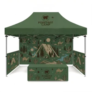 Custom Logo Outdoor Tent Full-Color Printing Windproof 3×4.5m and 10x15ft