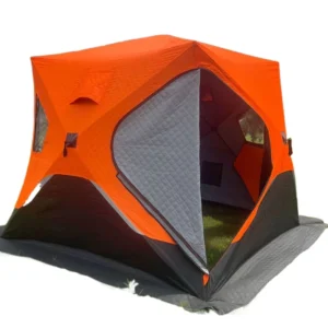 Custom Logo Pop-up Winter Insulated Waterproof Windproof Outdoor Camping Ice Fishing Tent 148X148X165CM China Manufacturer’s