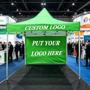Custom Logo Portable Aluminum Frame Foldable Outdoor Canopy Gazebo Tent with Wall, 3x6m/10x21ft