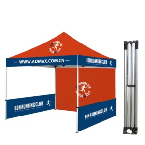 Custom Logo Portable Aluminum Frame Nylon Canopy Tent, Windproof and Waterproof