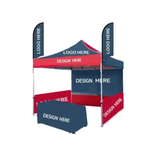 Custom Logo Print 10×10 Feet High Quality Outdoor Waterproof Pop up Canopy Tents Aluminum Trade Show Tent
