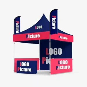 Custom Logo Printed Aluminium Stand Trade Show Tent