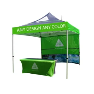 Custom Logo-Printed Aluminum-Frame Oxford Fabric Folding Pop-Up Outdoor Advertising Trade Tent, Waterproof, Windproof